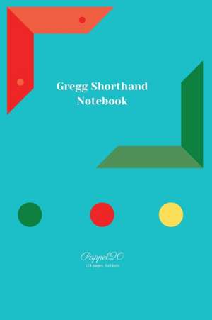 Gregg Shorthand Notebook | Light Blue Cover |124 pages|6x9 de Pappel20