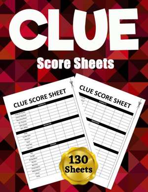 Clue Score Sheets de Scorebooks Essentials