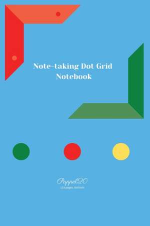 Note-taking dot grit Notebook| Light Blue Cover |124 pages|6x9 de Pappel20