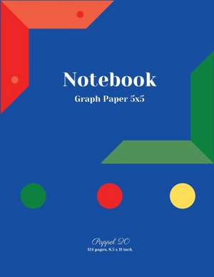 Composition Notebook Graph Paper 5x5|124 pages| 8.5x11-Inches de Pappel20