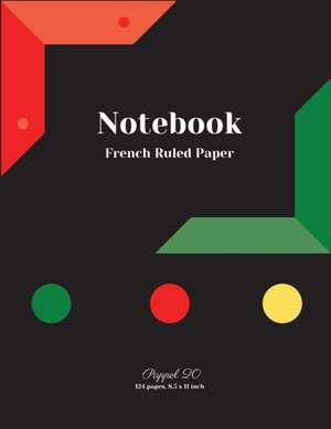 Composition Notebook French Ruled Paper|124 pages| 8.5x11-Inches de Pappel20