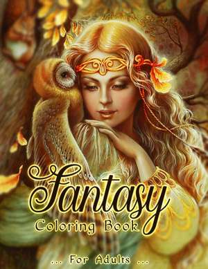 Fantasy Coloring Book de Lenard Vinci Press