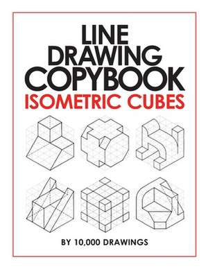 Line Drawing Copybook Isometric Cubes de Drawings