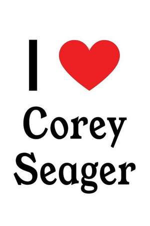 I Love Corey Seager: Corey Seager Designer Notebook de Perfect Papers