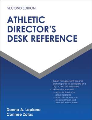 Athletic Director`s Desk Reference de Donna A. Lopiano