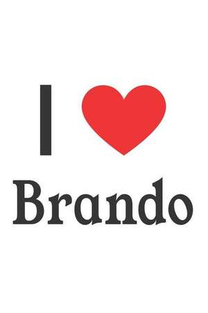 I Love Brando: Brando Designer Notebook de Perfect Papers