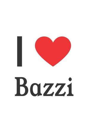 I Love Bazzi: Bazzi Designer Notebook de Perfect Papers