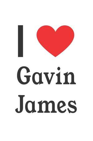 I Love Gavin James: Gavin James Designer Notebook de Perfect Papers