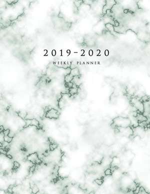 2019-2020 Weekly Planner: Large Two Year Planner with To-Do List (Marble Cover) de Edward Planners