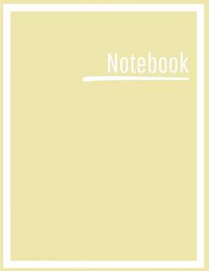 Notebook: College Ruled, Lined, Notebook for School, Work, 1 Subject, Yellow, Soft Cover de Blanketyblank Journals