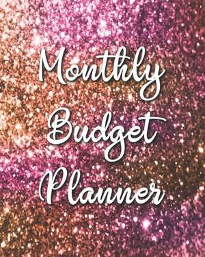 Monthly Budget Planner: Pink Gold 12 Month Financial Planning Journal, Monthly Expense Tracker and Organizer (Bill Tracker, Home Budget Book) de Maggie C. Harrington