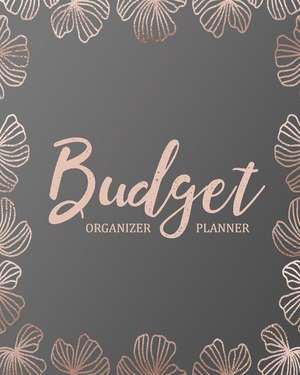 Budget Planner Organizer: Rose Pink 12 Month Financial Planning Journal, Monthly Expense Tracker and Organizer (Budget Planner, Home Budget Book de Maggie C. Harrington