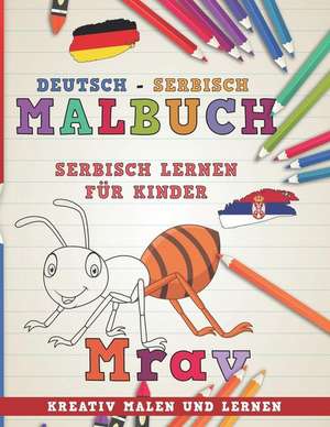 Malbuch Deutsch - Serbisch I Serbisch Lernen F de Nerdmedia