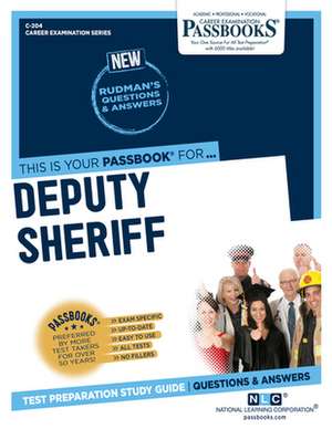 Deputy Sheriff (C-204) de National Learning Corporation