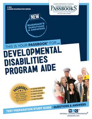 Developmental Disabilities Program Aide (C-864) de National Learning Corporation