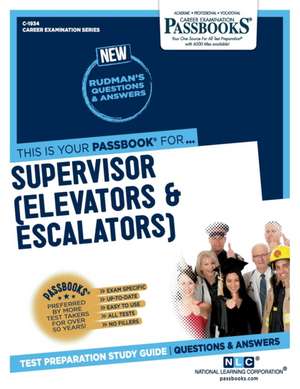 Supervisor (Elevators & Escalators) (C-1934) de National Learning Corporation