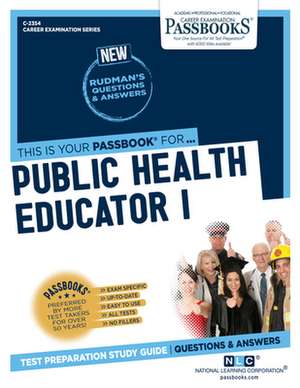 Public Health Educator I (C-2354) de National Learning Corporation