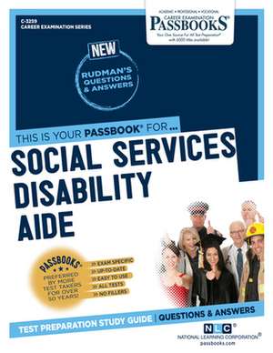 Social Services Disability Aide (C-3259) de National Learning Corporation