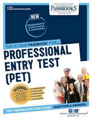 National Learning Corporation: Professional Entry Test (Pet)