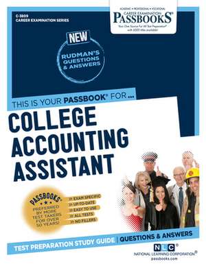 College Accounting Assistant (C-3809) de National Learning Corporation