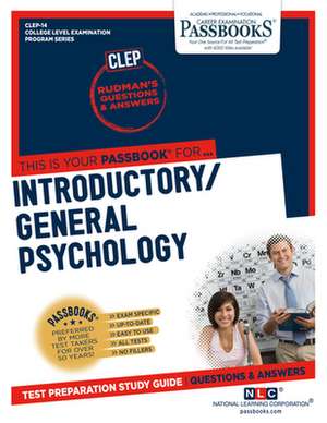 Introductory / General Psychology (Clep-14) de National Learning Corporation