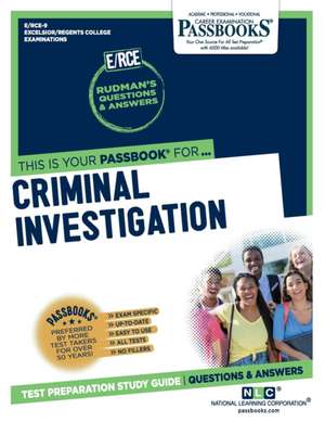 Criminal Investigation (Rce-9) de National Learning Corporation