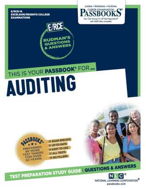 Auditing (Rce-14): Passbooks Study Guide Volume 14 de National Learning Corporation