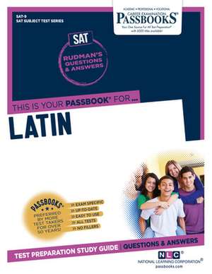 Latin (Sat-9): Passbooks Study Guide Volume 9 de National Learning Corporation