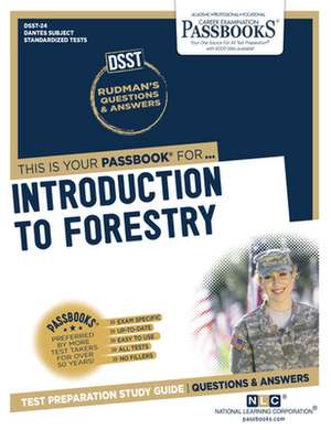 Introduction to Forestry (Dan-24): Passbooks Study Guide Volume 24 de National Learning Corporation