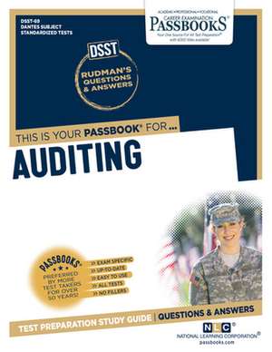 Auditing (Dan-69): Passbooks Study Guide Volume 69 de National Learning Corporation