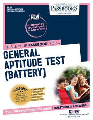 General Aptitude Test (Battery) (Cs-29) de National Learning Corporation