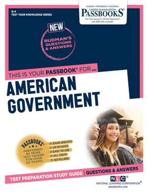 American Government (Q-4): Passbooks Study Guide Volume 4 de National Learning Corporation