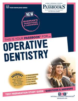 National Learning Corporation: Operative Dentistry (Q-89)