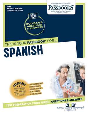 Spanish (Nt-14): Passbooks Study Guide Volume 14 de National Learning Corporation