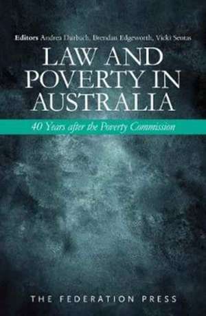 Law and Poverty in Australia de Andrea Durbach