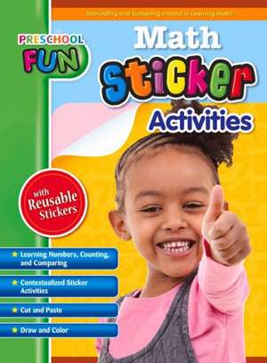 Preschool Fun - Math Sticker Activities de Popular Book Company