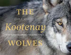 The Kootenay Wolves: Five Years Following a Wild Wolf de John E Marriott