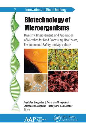 Biotechnology of Microorganisms: Diversity, Improvement, and Application of Microbes for Food Processing, Healthcare, Environmental Safety, and Agriculture de Jeyabalan Sangeetha