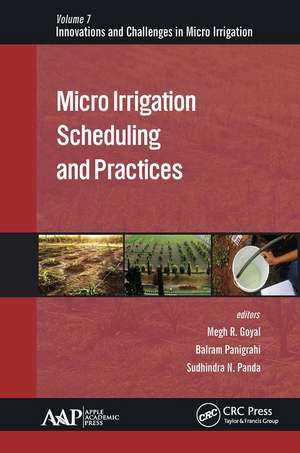 Micro Irrigation Scheduling and Practices de Megh R. Goyal