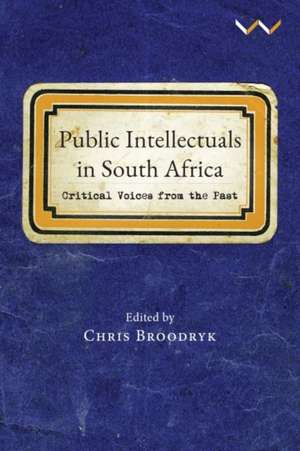 Public Intellectuals in South Africa de Chris Broodryk