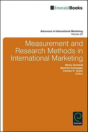 Measurement and Research Methods in International Marketing de Marko Sarstedt