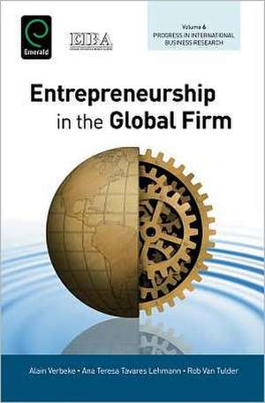 Entrepreneurship in the Global Firm de Alain Verbeke