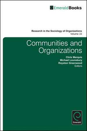 Communities and Organizations de Chris Marquis