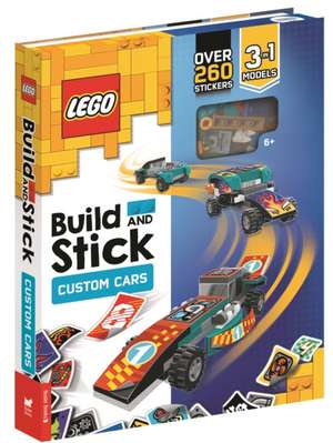 LEGO® Build and Stick: Custom Cars (Includes LEGO® bricks, book and over 260 stickers) de Buster Books