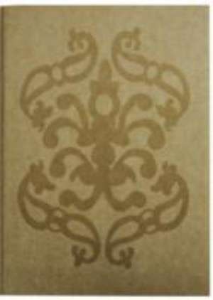 GREY BIG FABRIC SOFT NOTEBOOK DAMASK A6