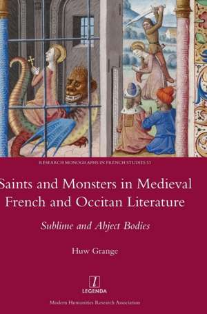 Saints and Monsters in Medieval French and Occitan Literature de Huw Grange