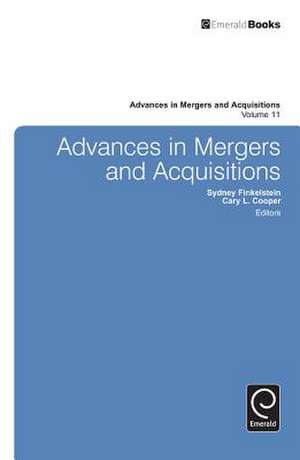 Advances in Mergers and Acquisitions de Sydney Finkelstein