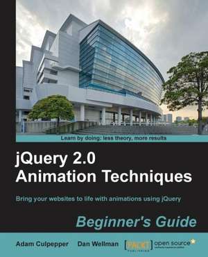 Jquery 2.0 Animation Techniques Beginner's Guide: Distributed Real-Time Computation Blueprints de Adam Culpepper