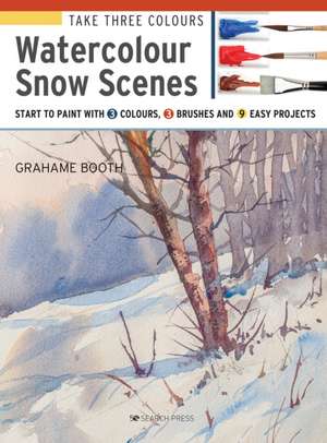 Take Three Colours: Watercolour Snow Scenes: Start to Paint with 3 Colours, 3 Brushes and 9 Easy Projects de Grahame Booth