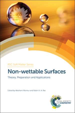 Non-Wettable Surfaces: Theory, Preparation and Applications de Abraham Marmur